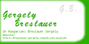 gergely breslauer business card